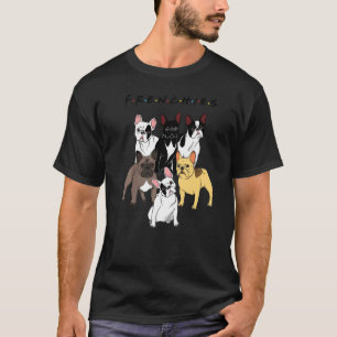 Camiseta Frenchies Bulldog Amigos Cachorros