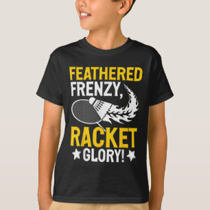 Camiseta Frenesi Empenado, Glória da Raquete! Jogador de Ba