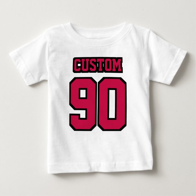 Camiseta Frente CRIMSON RED BLACK 3/4 Capa Raglan (Frente)