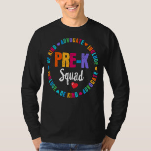 Camiseta Frente de Apreciação do Administrador Escolar Pré-