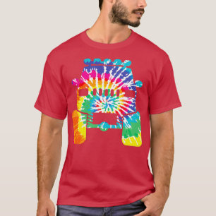 Camiseta Frente de Caminhão de Tie Dye Monster