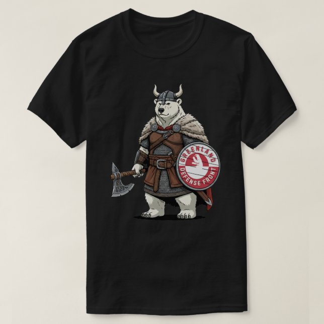 Camiseta Frente de Defesa da Gronelândia (Frente do Design)