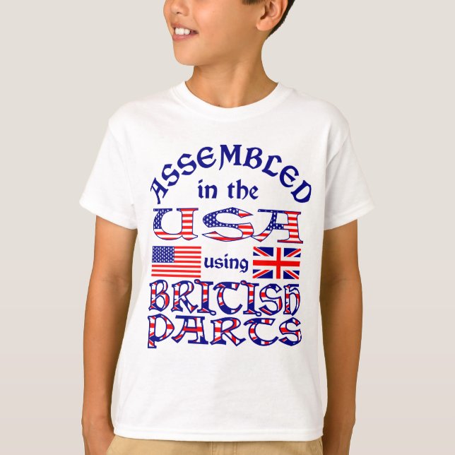 Camiseta Frente de Peças Britânicas (Frente)