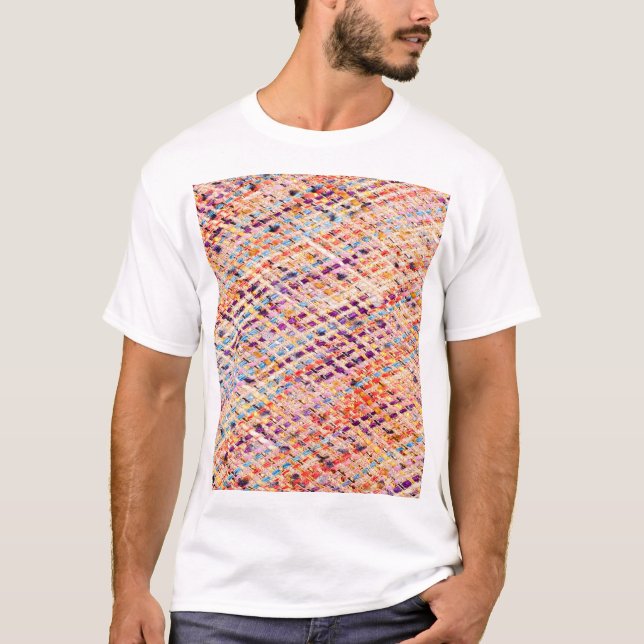 Camiseta Frente de Tecido Texturizada: Fotografia Abstrato. (Frente)