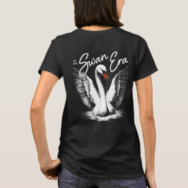 Camiseta Frente e Trás brancas da era do comutador Vintage