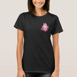 Camiseta (Frente e Trás) em outubro Vestimos Cancer Rosa
