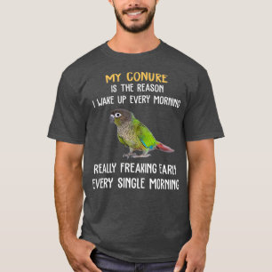 Camiseta Frente Verde Acordar de Conure Precoce