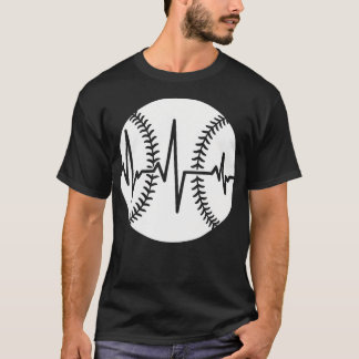 Camiseta Frequência de Batimento Cardíaco de Beisebol Disto