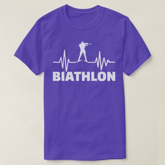 Camiseta Frequência de biatlo (2) (Frente do Design)