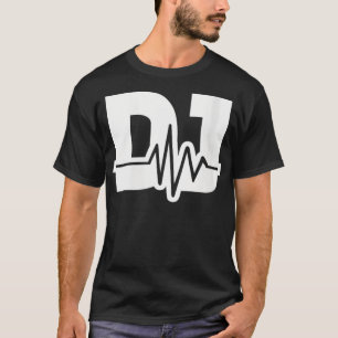 Camiseta Frequência DJ das mulheres VNeck