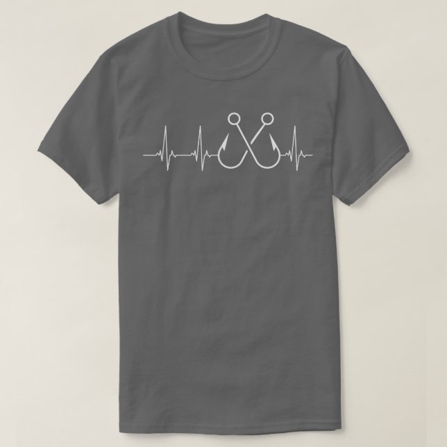 Camiseta Frequência dos anzóis de pesca (Frente do Design)