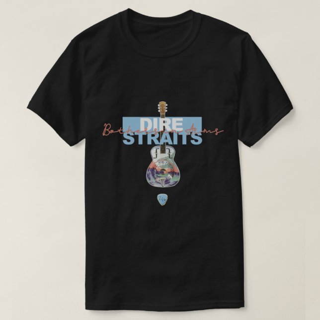 Camiseta Frères d_armes de Dire Straits premium (Frente do Design)