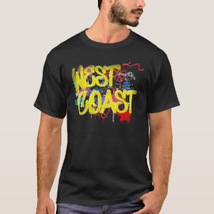 Camiseta Fresco do Oeste dos anos 80, 90, Hip Hop, Rap, ant