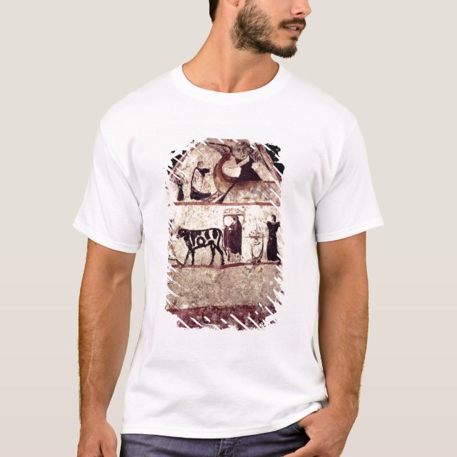 Camiseta Fresco do túmulo de Gaudio, c.480 BC (Frente)