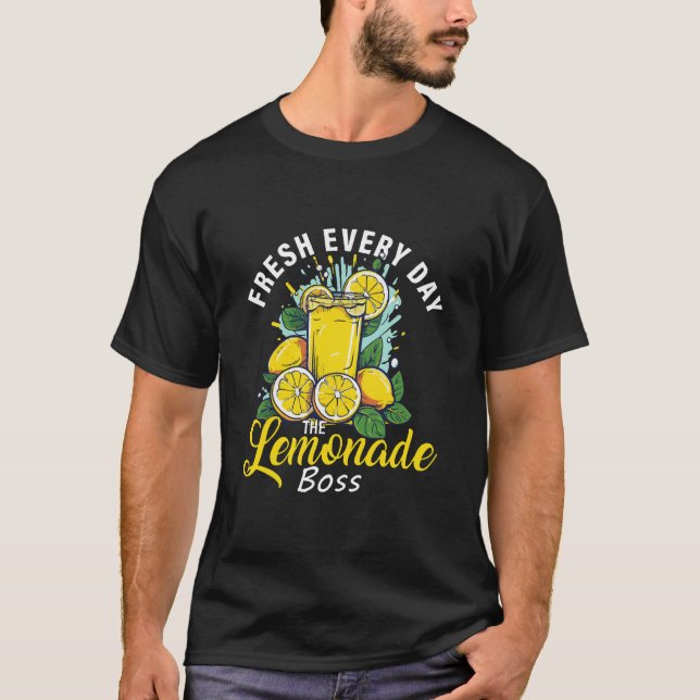 Camiseta Fresco Todos os Dias O Chefe da Limonada (Frente)