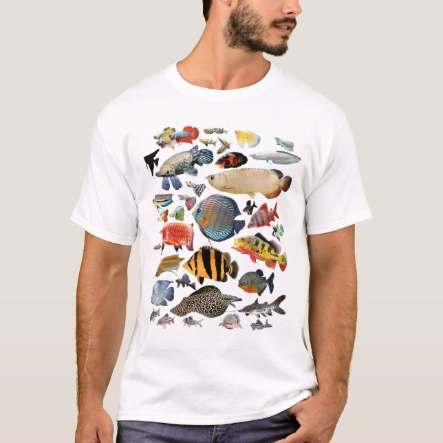 Camiseta Freshwater Tropical fish (Frente)