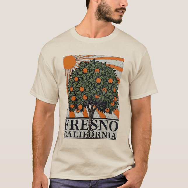 Camiseta Fresno California Central Valley (Frente)