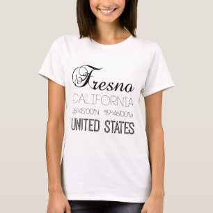 Camiseta Fresno, Califórnia, Estados Unidos elegante