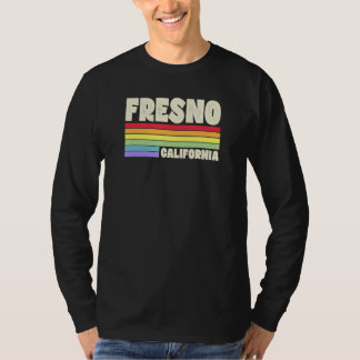 Camiseta Fresno California Pride Rainbow Flag Gay Pride Mer