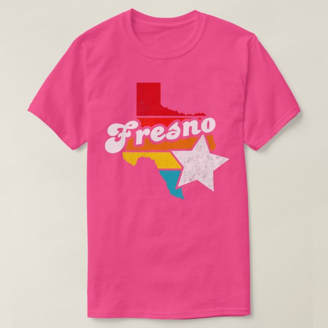 Camiseta Fresno Texas Vintage angustiou Souvenir 2 (Frente do Design)