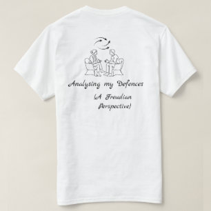 Camiseta Freud Analisando Minhas Defesas Saúde Mental