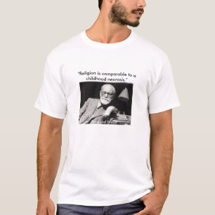 Camiseta Freud, "religião é comparável a uma infância