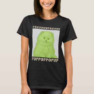 Camiseta Freudenfreude Poppoppop-up Gato do Lover Felino