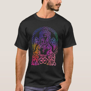 Camiseta Freya Viking Goddese Freyja Norse Mythology Rainbo