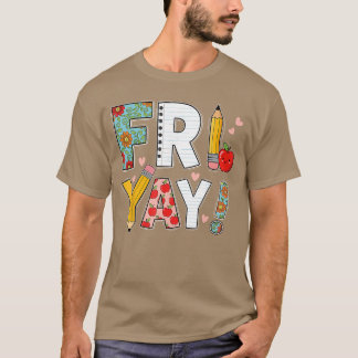 Camiseta Fri Yayeacher Happy Friday Friyay Weekend Back to 