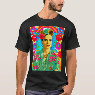 Camiseta Frida Kahlo Colorful Floral  