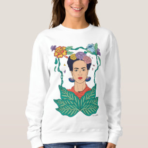 Camiseta Frida Kahlo Floral Frame Graphic