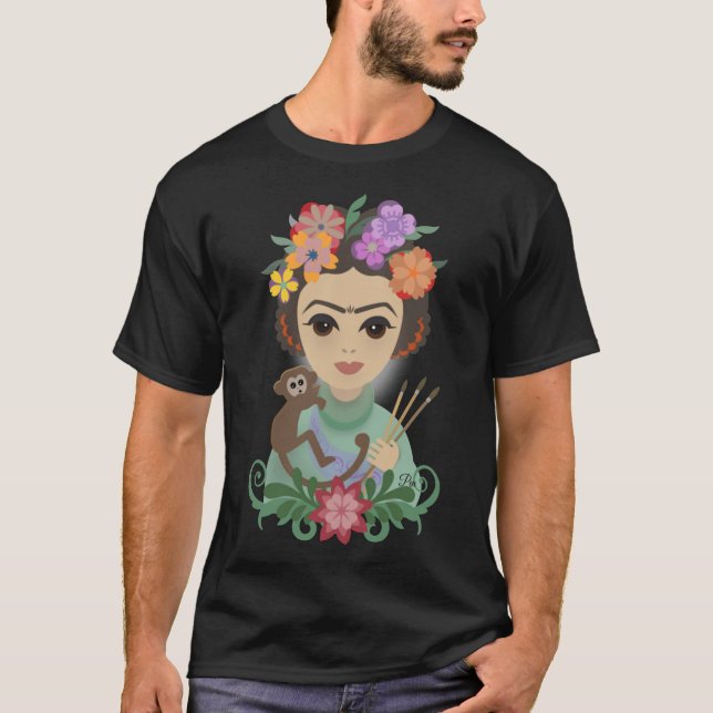 Camiseta Frida Kahlo, Frida Kahlo Art Conselho, Impressão,  (Frente)