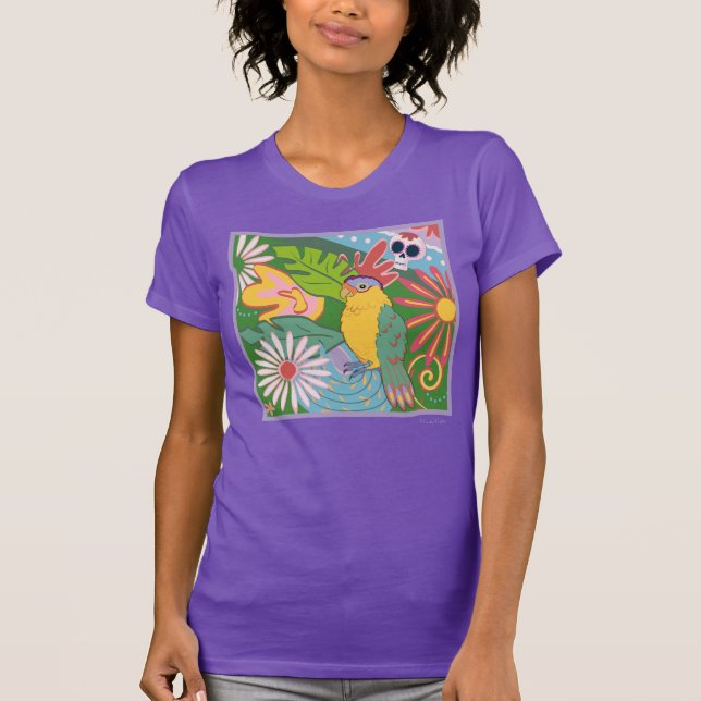 Camiseta Frida Kahlo Parrot Graphic (Frente)