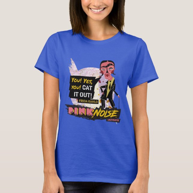 Camiseta Frida Kahlo · Pink Noise (Frente)