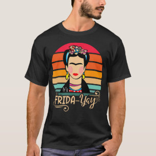 Camiseta Frida-Yay Frida Floral Vintage Design