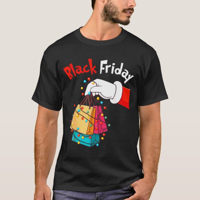 Camiseta Friday Shopng Squad Christmas Black Shopng Family  (Frente)