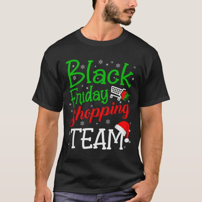 Camiseta Friday Shopng Team Christmas Black Shopng Family G (Frente)