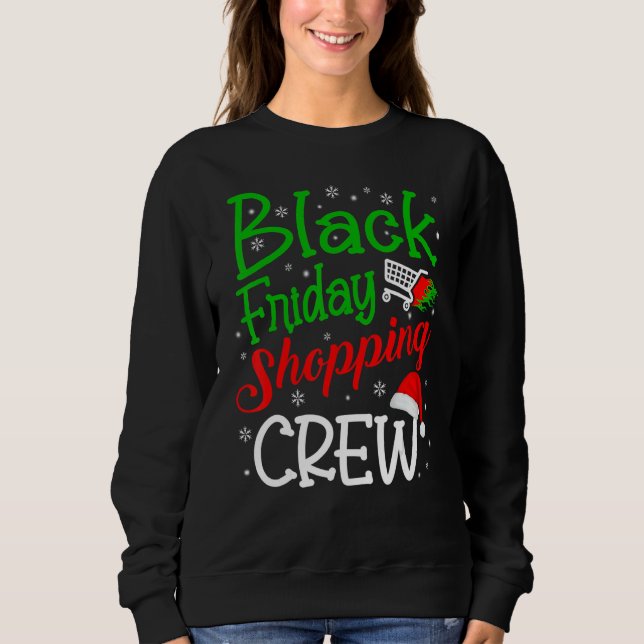 Camiseta Friday Shopping Crew Christmas Black Shopping Fami (Frente)