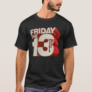Camiseta Friday the 13th Bleeding Stacked 3D Logo