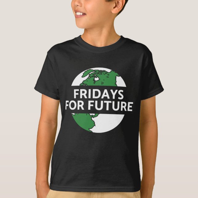 Camiseta Fridays for futuro protecção de clima meio (Frente)