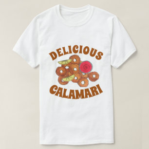 Camiseta Fried Calamari Rings Comida italiana Foodie