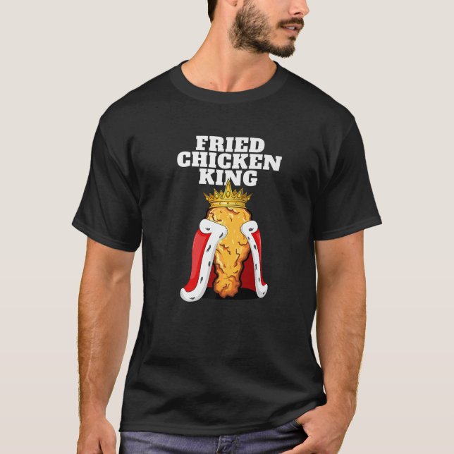 Camiseta Fried Chicken King | Galinhas De Comida Rápida Jun (Frente)