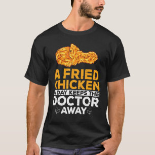Camiseta Fried Chickie Crispy Witty Foodaholic Lifestyle Fo