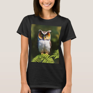 Camiseta "Frieda the Screech Owl: A Nocturnal Beauty"