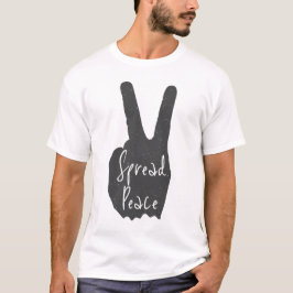 Camiseta Friedliches Design mit Hand & Peace-Zeichen