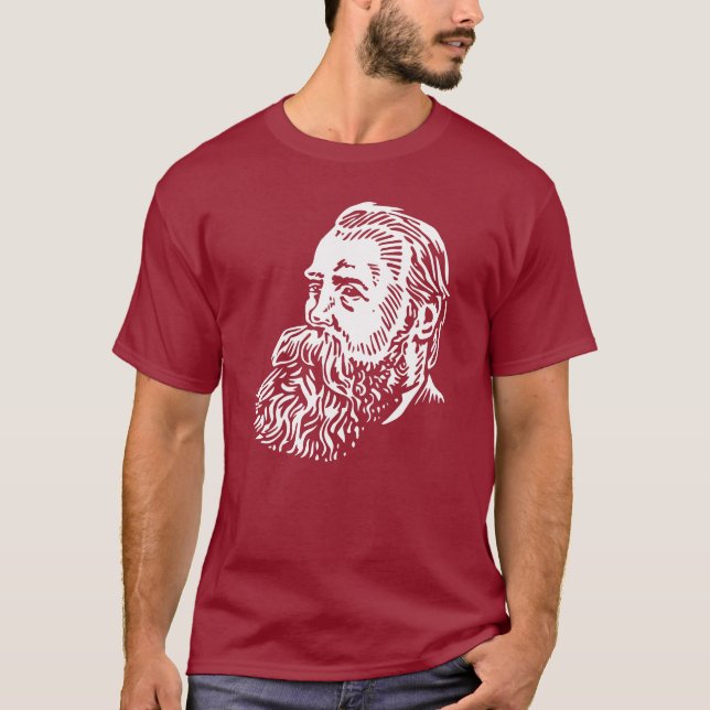 Camiseta Friedrich Engels, retrato (Frente)