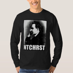 Camiseta Friedrich Nietzsche Antichrist Ntchrst Funny Meme