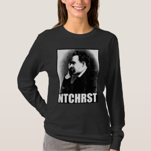Camiseta Friedrich Nietzsche Antichrist Ntchrst Funny Meme