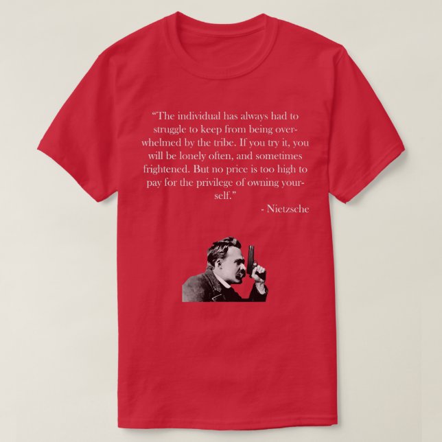 Camiseta Friedrich Nietzsche Cote (Frente do Design)