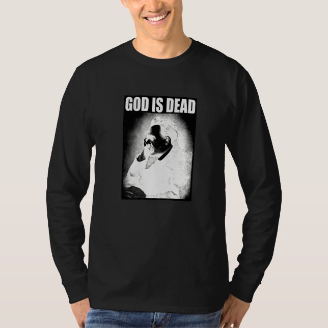 Camiseta Friedrich Nietzsche Deus É Filosofia Morto Que Deu (Frente)